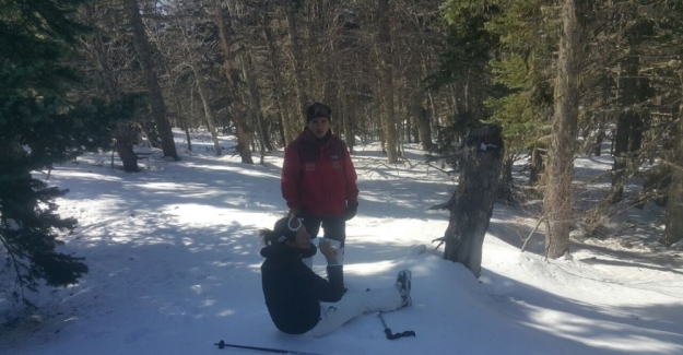 Uludağ'da kaybolan kadın kayakçı ayak izlerinden bulundu