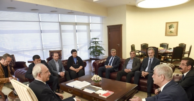 Kılıçdaroğlu, DİSK, KESK, TMMOB, TTB başkanlarını kabul etti