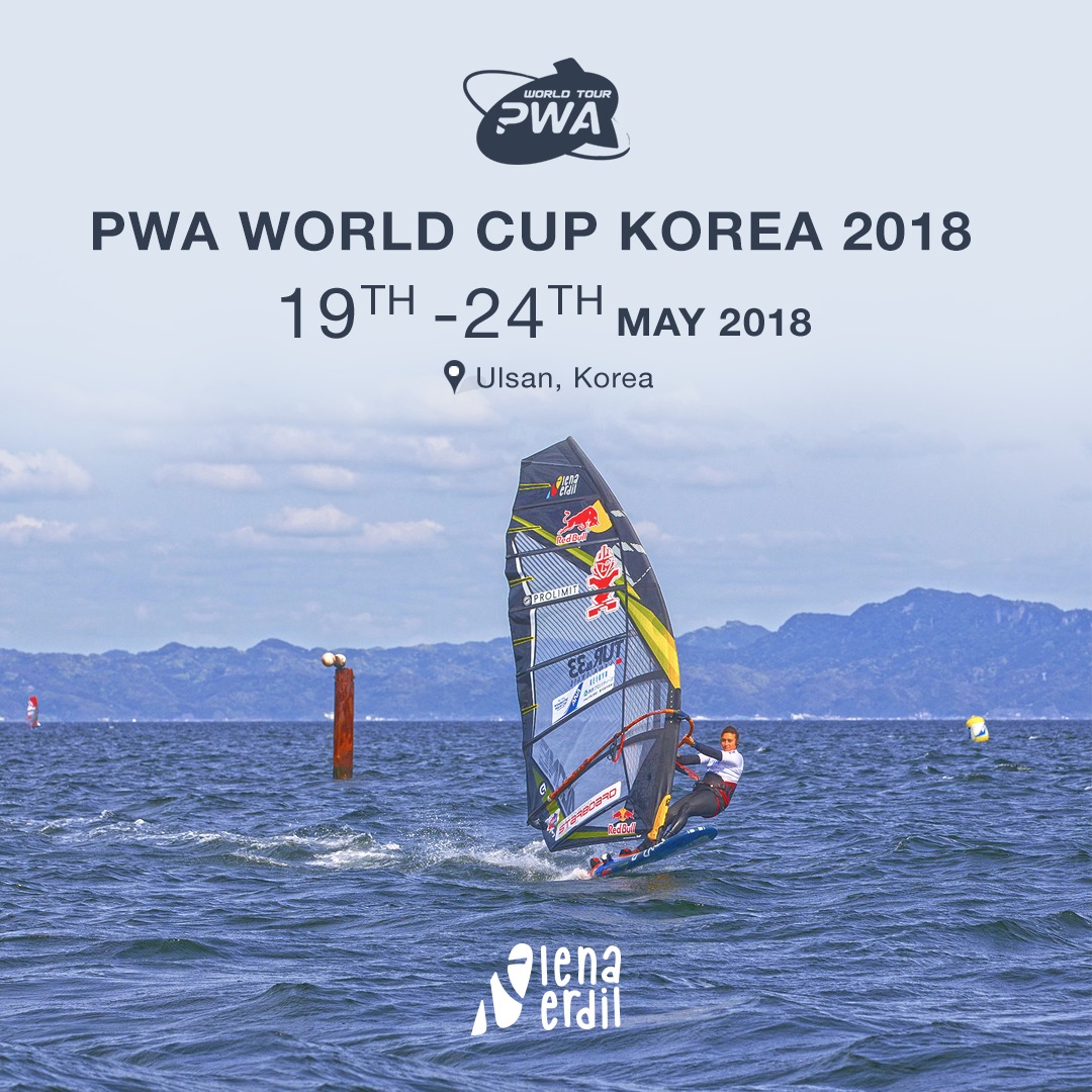Lena Erdil, PWA Dünya Rüzgar Şampiyonası için Kore'de..