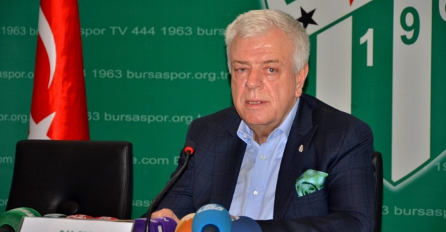 Bursaspor Başkanı Ali Ay: "Hedefimiz ilk 10 içerisinde olmak"