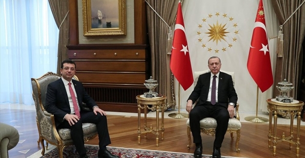 İBB Başkanı İmamoğlu, Cumhurbaşkanı Erdoğan’ı havalimanında karşıladı