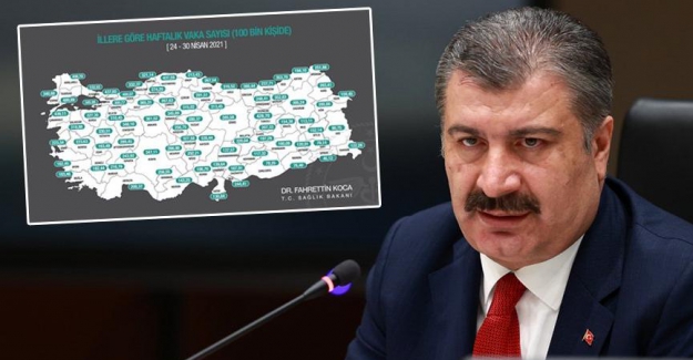 Sağlık Bakanı Fahrettin Koca il il vaka sayılarını açıkladı: İstanbul zirvede