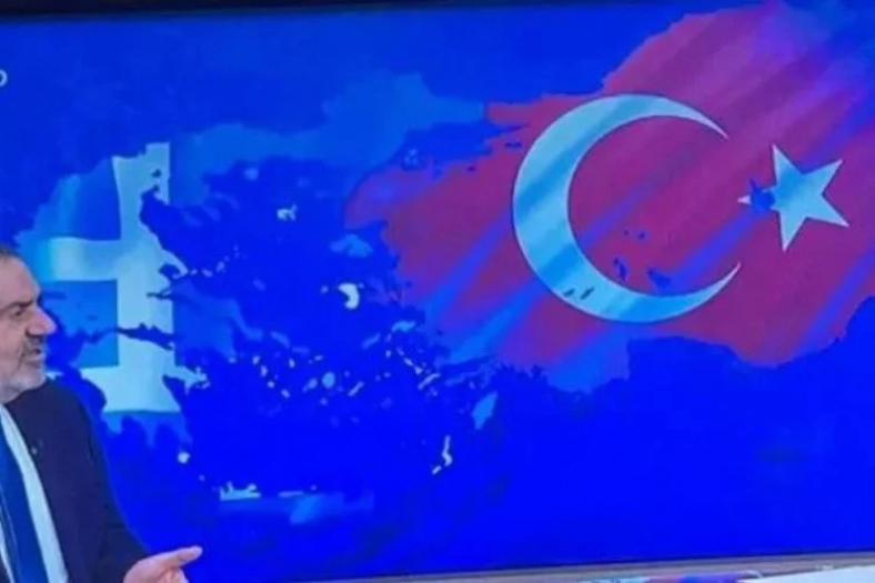 Yunanistan kanalından skandal: Türkiye'nin toprak bütünlüğünü hiçe saydı!