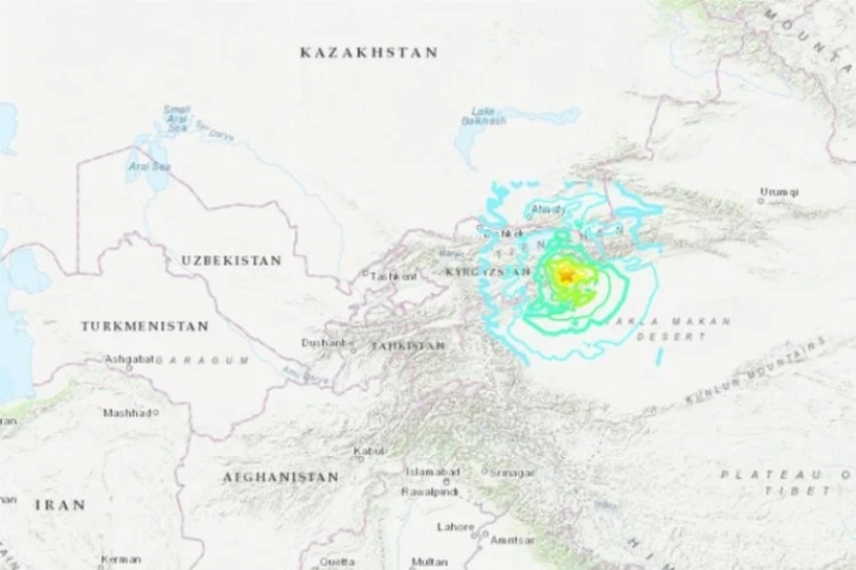Kırgızistan-Doğu Türkistan sınırında 7 büyüklüğünde deprem!
