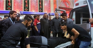 Kerbela şehrindeki "Aşura Günü" törenlerinde izdiham:  16 kişi hayatını kaybetti
