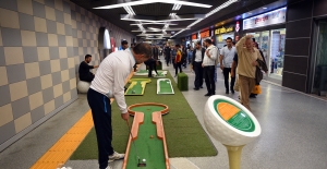 Bursa'da Golf keyfi yeraltına indi