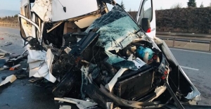 Bursaspor taraftarlarının feci trafik kazası
