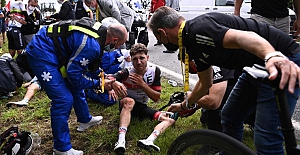 Fransa Bisiklet Turu’nda kazaya neden olan şahıs gözaltına alındı