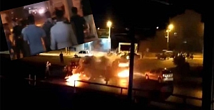 İran'da halk ayaklandı: Tankı ateşe verdiler