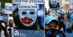 Londra'da Uygur Türkleri ve hak savunucularından dev gösteri: ÇKP'nin 100. yılı protesto edildi