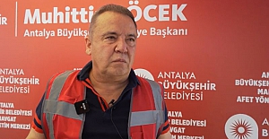 Antalya Büyükşehir Belediye Başkanı Böcek: Yukarıdan müdahale yapılamayınca yangın söndürülemiyor, uçak ve helikopter istiyoruz
