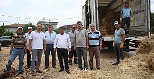 Nilüferli çiftçilerden Manavgat’a anlamlı yardım
