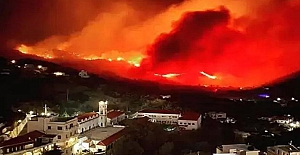 Akdeniz’deki Kerpe Adası 2 gündür alev alev yanıyor