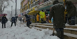 Isparta'daki kar esareti sosyal medyada ses getirdi