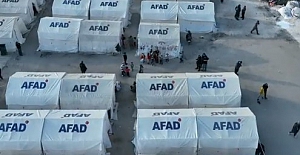 AFAD, Deprem bölgelerinde 329 bin 382 çadırın kurulumunun tamamlandığını açıkladı
