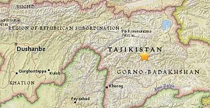 Deprem bu defa Tacikistan - Çin sınırında ve 7.2 büyüklükte