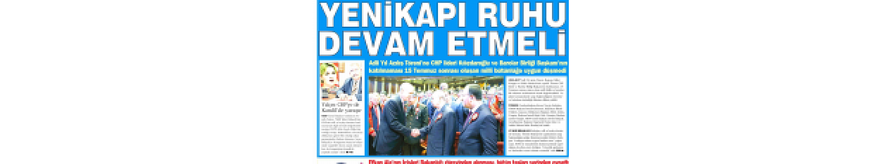 Milli Mutabakat Gerekli