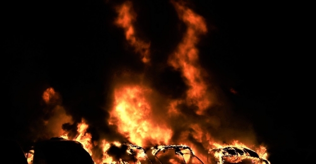 Bursa'da yolcu otobüsleri kundaklandı