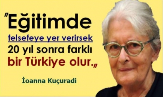 Dr. Mehmet Özdemir yazdı: "Hocaların Hocası Hocam İoanna Kuçuradi'ye.."