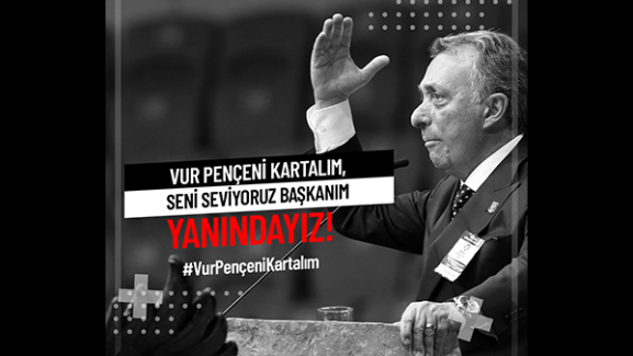 Beşiktaş Başkanı Ahmet Nur Çebi’ye moral videosu