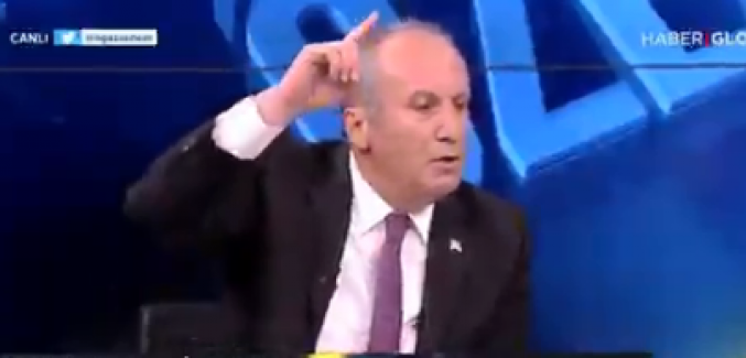 Muharrem İnce canlı yayını terk etti: "Ben kimseyi gururumla oynatmam"