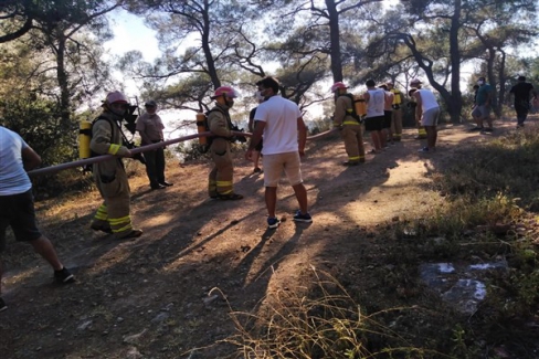 Heybeliada'da çıkan yangınlar, yapılan müdahaleyle sona erdirildi