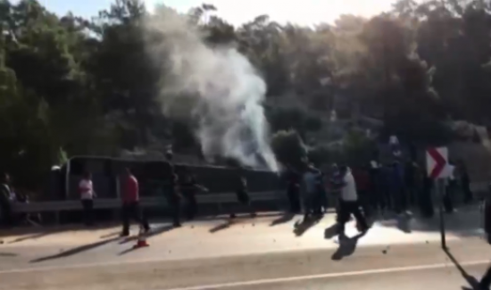 Kıbrıs'a gidecek askerleri taşıyan otobüs devrildi: 4 şehit, 10 yaralı