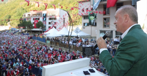 Erdoğan'dan Dereli halkına müjde: "Selden etkilenen esnafa 50 bin liraya kadar hibe verilecek"