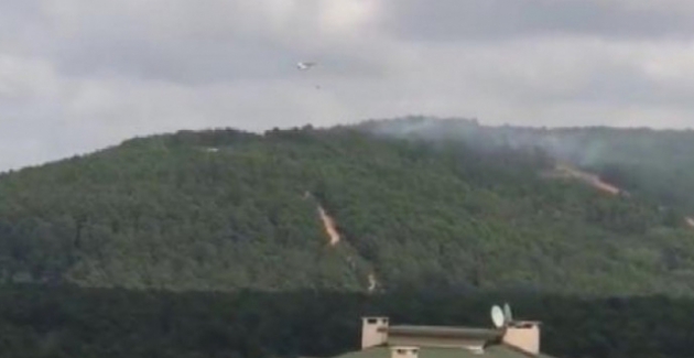 İstanbul Aydos Ormanı'nda yangın!