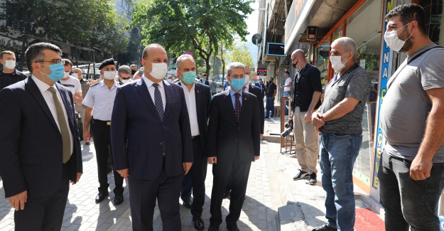 Bursa Valisi'nden maske, mesafe ve hijyen denetimi