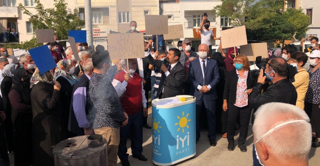 Şirinevler'de doğalgaz isyanı; "Türkoğlu'ndan sıradışı sobalı protesto"