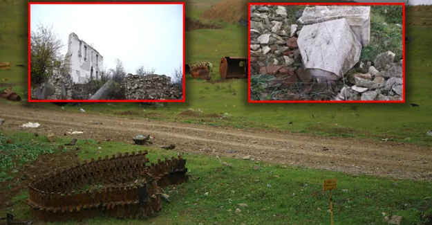 Ermeni Vandallığı Hız Kesmiyor! Kaçarken Füzuli Şehir Mezarlığı'nı ve Camileri Talan Ettiler!