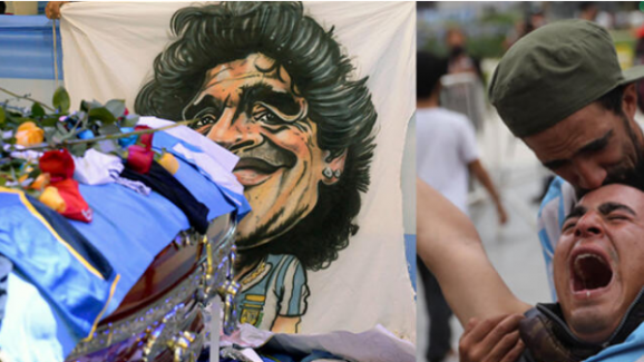 Maradona gözyaşlarıyla uğurlandı 