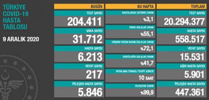Bakan Koca: Sağlık çalışanları arasındaki vaka sayısı 12 bini geçti, 216'sı hayatını kaybetti
