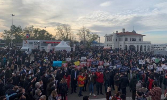 Boğaziçi Üniversitesi öğrencileri bu defa da Kadıköy'de toplandı