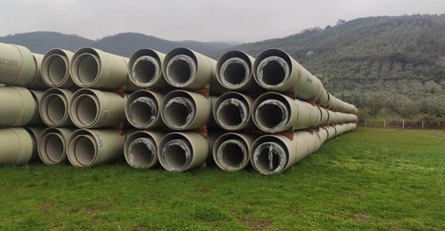 Güney Yaka tarım arazilerine sulama hattı çalışmaları