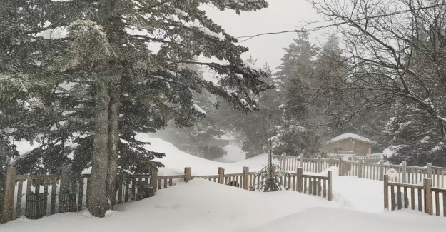 Uludağ Mart ayını karla karşıladı