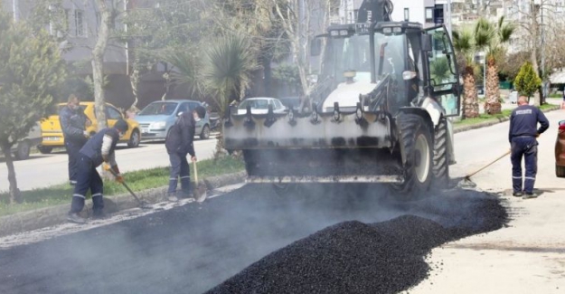 Mudanya'da yol yapım atağı