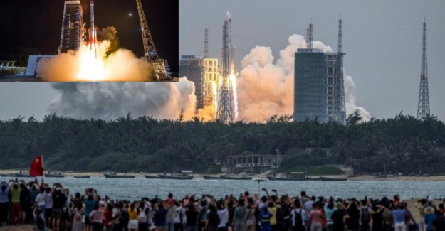 Çin'in kontrolden çıkan "Long March 5B" roketinin parçaları Maldivler yakınlarına düştü