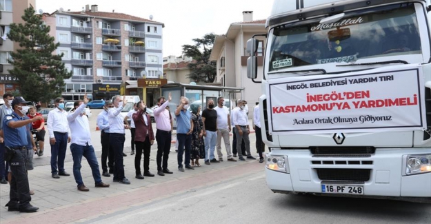 İnegöl'den Kastamonu'ya yardım eli