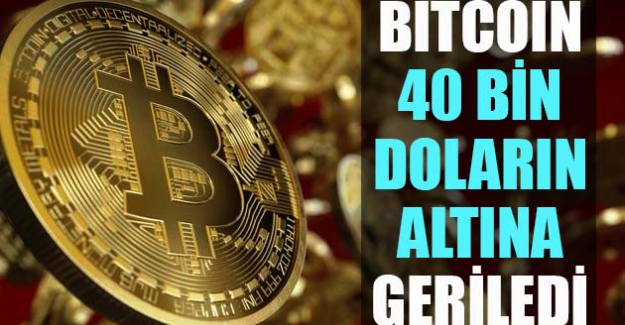 Kripto para Bitcoin 40 bin doların altına geriledi