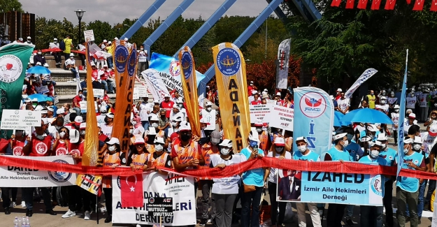 Aile Hekimleri Ankara'da bir eylem daha yaptılar