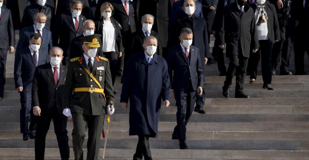 Devlet erkânı Anıtkabir ziyaretinde bir araya geldi