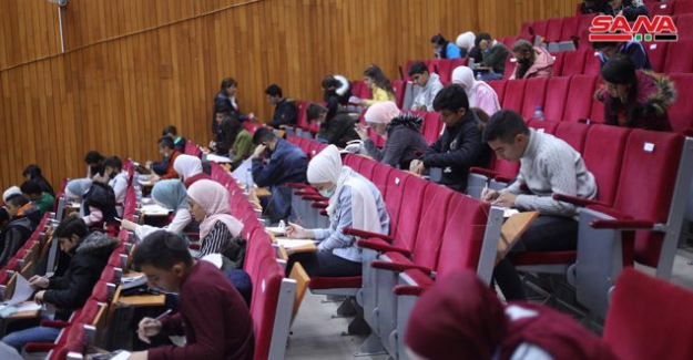 Suriye'de Hayat: 1604 öğrenci Suriye Bilimsel Olimpiyatları’nın İkinci Aşamasının Testlerine Katılıyor