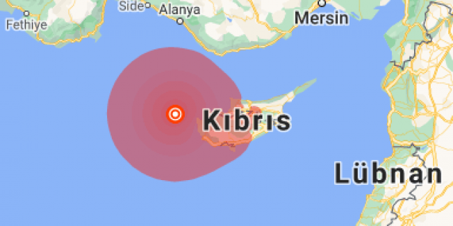 Akdeniz'de 6,4 büyüklüğünde Deprem