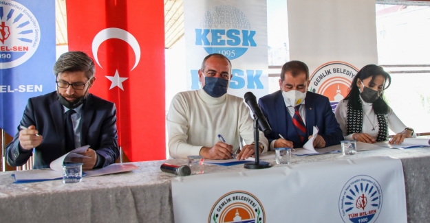 Gemlik Belediyesi Çalışanları maaş zamları %46'ya ulaştırıldı