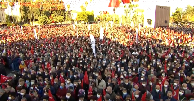  Kılıçdaroğlu ve Akşener, Mersin'de 10 binlere konuştu