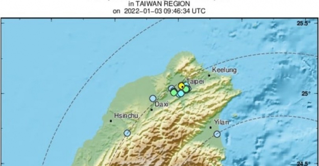 Tayvan'da 6,2 büyüklüğünde bir deprem yaşandı