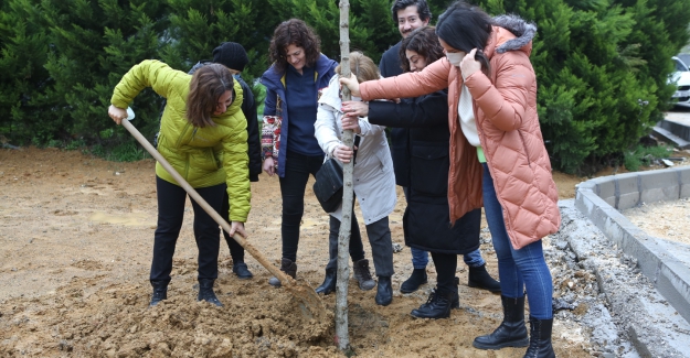 8 Mart'ın anısına fidan diktiler