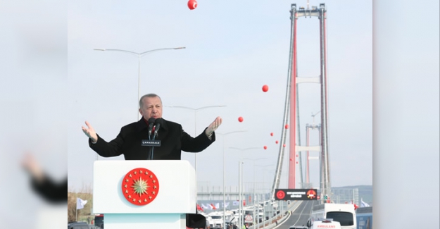 Cumhurbaşkanı Erdoğan, 1915 Çanakkale Köprüsü’nün açılışını yaptı